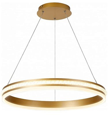 Светильник  светодиодный SHINING RING AL 588 золото 60w 4200 Lum  4000k,IP 20 41698
