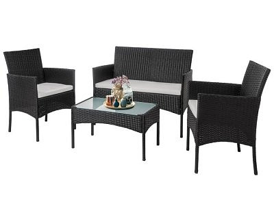 Набор мебели "Доминика" темно-коричневый, серый