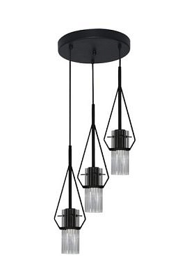 Светильник подвесной Вираж 232 черный  (Плафон 0016)  НСБ 01-3х60-176 Е27 (ИМ)  