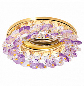 Светильник точечный Venecia Italmac 510474 золото пурпурное стекло MR16