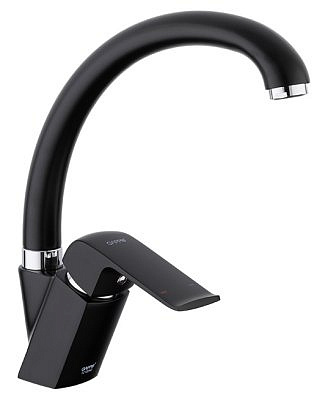 Смеситель для кухни Gappo однорычажный чёрный G4150