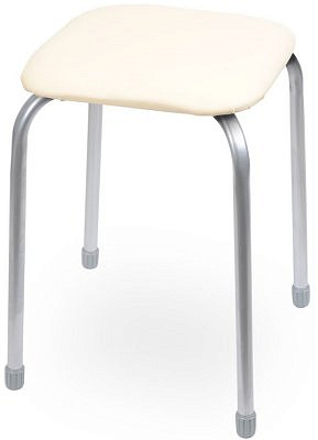 Табурет "КЛАССИК 3" Квадратное сиденье D32см. слоновая кость