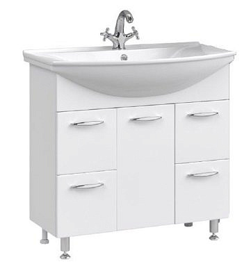 Тумба Vod-ok Колумбия 85 белая без умывальника  /VOD-OK/