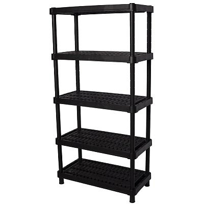 Стеллаж универсальный для хранения вентилируемый Blocker Expert 90*45 5 полок черный BR3805ЧР