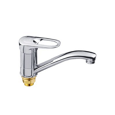 Смеситель для кухни Ростовская Мануфактура SL55-004F-15 с коротким поворотным изливом