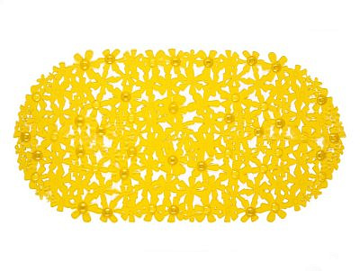 Коврик AQUA-PRIMA Цветы 66*35см желтый