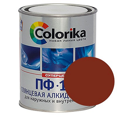 Эмаль ПФ-115 Colorika вишнёвая 0,8 кг