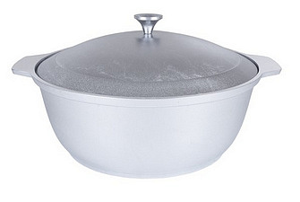 Кастрюля-жаровня алюминий 4л с крышкой TM KUKMARA ж40