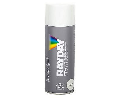 Грунт аэрозоль RAYDAY акриловая серый 520мл