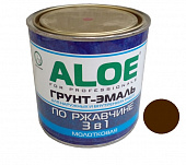 Грунт-эмаль ALOE Молотковая  3в1 Горький шоколад 0,8л 