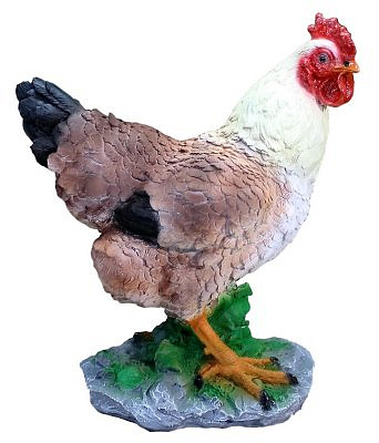 Садовая фигура Курица малая 35х30 полистоун