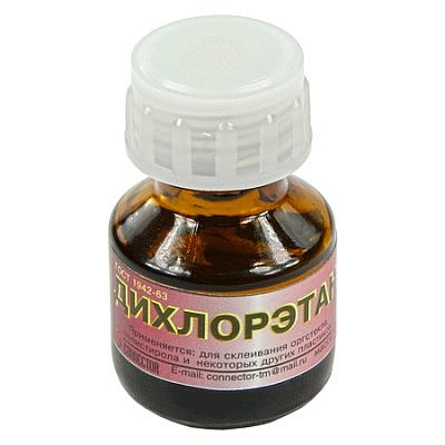 Клей Дихлорэтан 12гр для органического стекла и пластмассы 23196