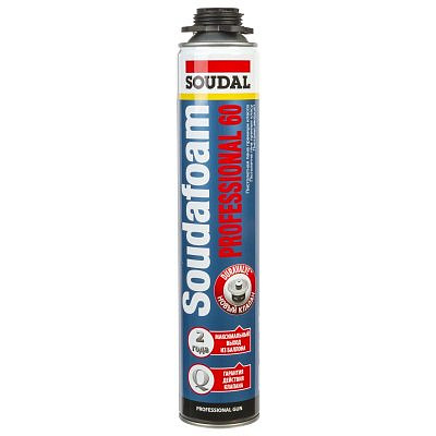 Пена монтажная SOUDAL Professional 60 пистолетная 750мл.