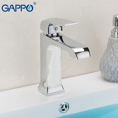 Смеситель для раковины Gappo G1050-8 хром Ф35 гайка