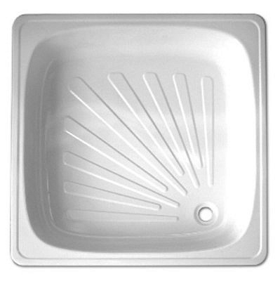 Поддон стальной эмалированный 70*70*13 квадрат