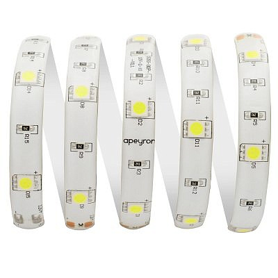 Летна светодиодная,фигурная зиг-заг ULS-Z02 3014-60LED/m-8mm-IP20-DC12V-6W/m-3M-DW 6500K 3м