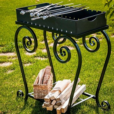 Мангал СЮРПРИЗ (830х370х890мм) СФТ