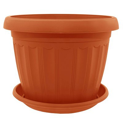Вазон ТЕРРА 15 см терракот
