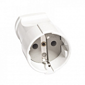 Розетка кабельная  2П+3  с заземлением 16А 250В АБС-пластик, белая  SQ1806-0131