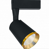 Спот светодиодный Feron 111 AL черный с золотой рамкой светодиодный  12w 4000k 35 градусов 1080 Lm со встроеным драйвером
