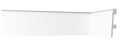 Плинтус напольный ударопрочный 08014DF 80мм, 2м из дюрополимера