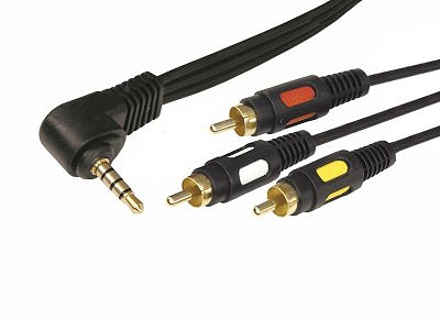 Шнур REXANT Стерео 3,5 мм 4C - 3 RCA, длина 1,5 мeтра,Jack, 17-4412
