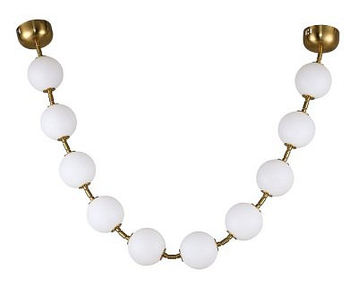 Подвес Мони бронза L156 d10 Led 60W (4000K) (белые матовые плафон (артикул:07627-10L,20)