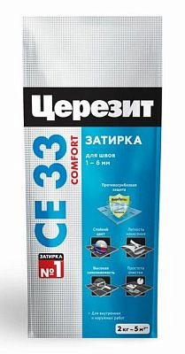 Затирка Церезит CE 33/2 Антрацит №13 (2 кг) фольга