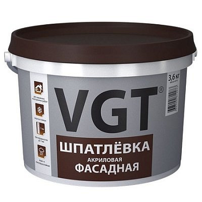 Шпаклевка фасадная 7,5 кг ВГТ
