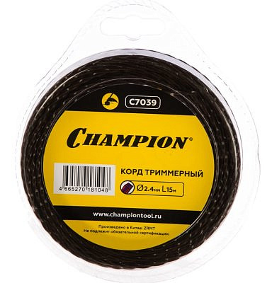 Корд трим.CHAMPION Magic 2.4мм*15м (витой квадрат) C7039