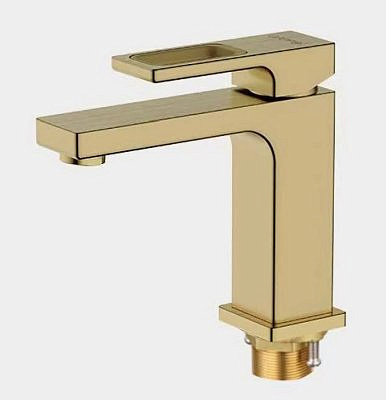 Смеситель для раковины Gappo G1017-3 золото