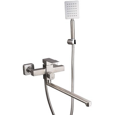 Смеситель для ванны MELODIA Square к.35 мм, длн излив 35 см MDV30641ss