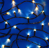 Гирлянда эл. вьюн 20м, 200LED, шампань, 8 режимов, ПВХ черный, 220В СНОУ БУМ 384-238