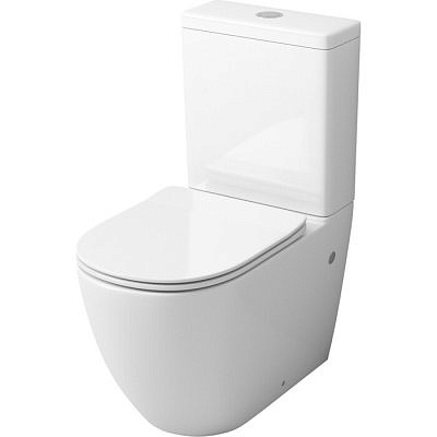 Унитаз напольный с тонкой крышкой GR-4446S