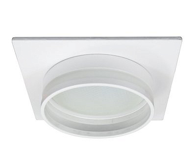 Светильник потолочный встраиваемый Feron DL503 белый , квадрат без лампы 15V 230V  GX53   LUNA 51091