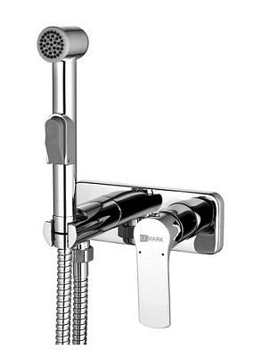 Смеситель для биде Lemark LM1519C с гигиеническим душем встраиваемый, хром