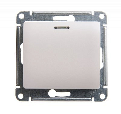 Механизм выключателя 1-клавиша с подсветкой  с подсветкой перламутр SchE GSL000663