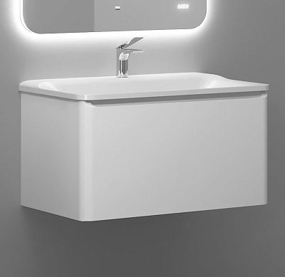 Тумба Welto 80 подвесная Белая c рак.Solo 80 (аналог Welto 80) /RAVAL/ 