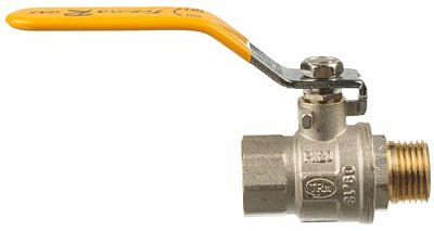 Кран шаровый лат.ГАЗ  TERMA-R 1/2 г/г ручка					