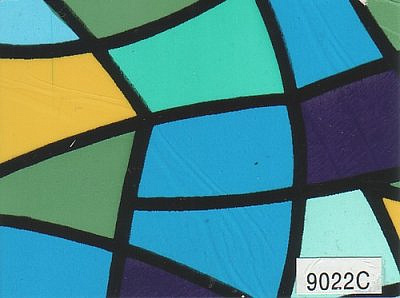 Пленка самоклеющаяся  45см*8м 9022С витраж цветной
