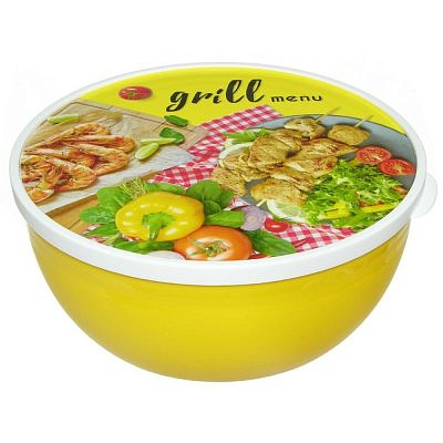 Миска GRILL MENU 3л с крышкой 59796
