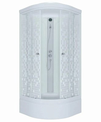 Душевая кабина Triton Мозаика В 90*90, ДН4,средний поддон стекло МОЗАИКА, сифон