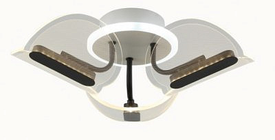 Люстра потолочная Valiente РеалКерамика 10803-3 LED 44W