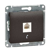 Механизм розетки телеф. RJ11 шоколад SchE GLS000881Т