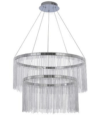 Люстра Агни хром d60+40 h200  Led 60w (4000K)  08260-60+40,02 