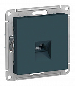 Механизм розетки компьютерной 1xRJ45 Cat.5 Schneider Electric ATLASDESIGN, изумруд ATN000883