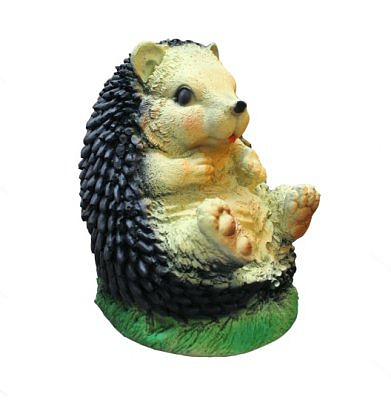 Садовая фигура Еж сидячий большой полистоун