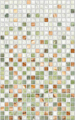 Плитка керамическая Киров Мозаика Нео зеленая средняя 122822 25х40
