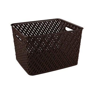 Корзина "Плетенка" 350х290х225 коричневый