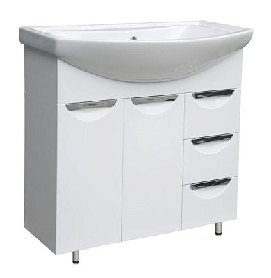 Тумба Милли 80 3 ящика без раковины EMMY 310028